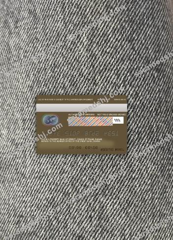 Congo Credit bank mastercard photolook back